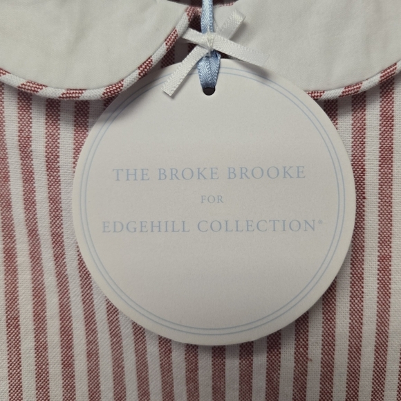 Edgehill Collection The Broke Brooke Jensen Woven Stripe Romper Red 18M - Picture 6 of 8